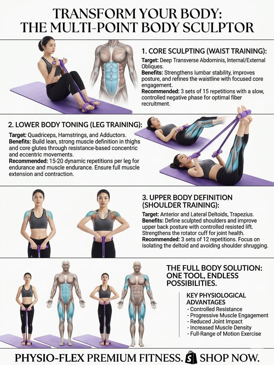 Multifunction Pedal Resistance Band Trainer